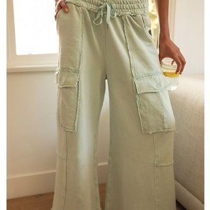 Free People Women's Black/Gray Mellow Out Pants